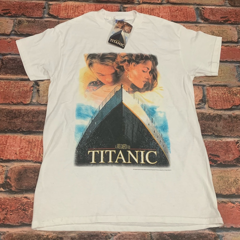 Vintage 1998 NWT Titanic Movie Shirt Size L